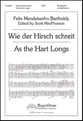 Wie Der Hirsch Schreit SATB choral sheet music cover